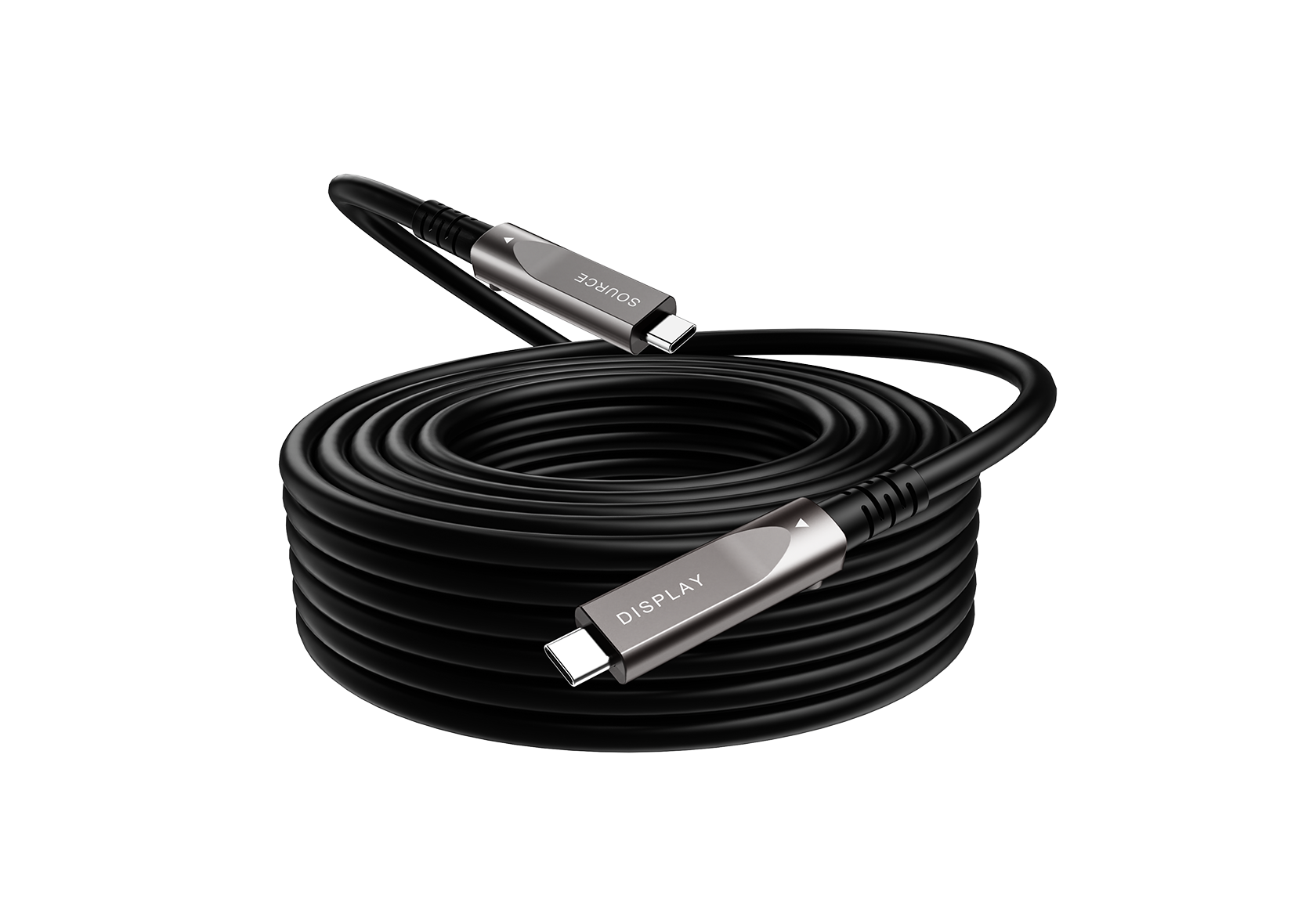 4K USB-C Active Optical Cable with 100W PD – 5–10m – Milivei MV-AOC4KC