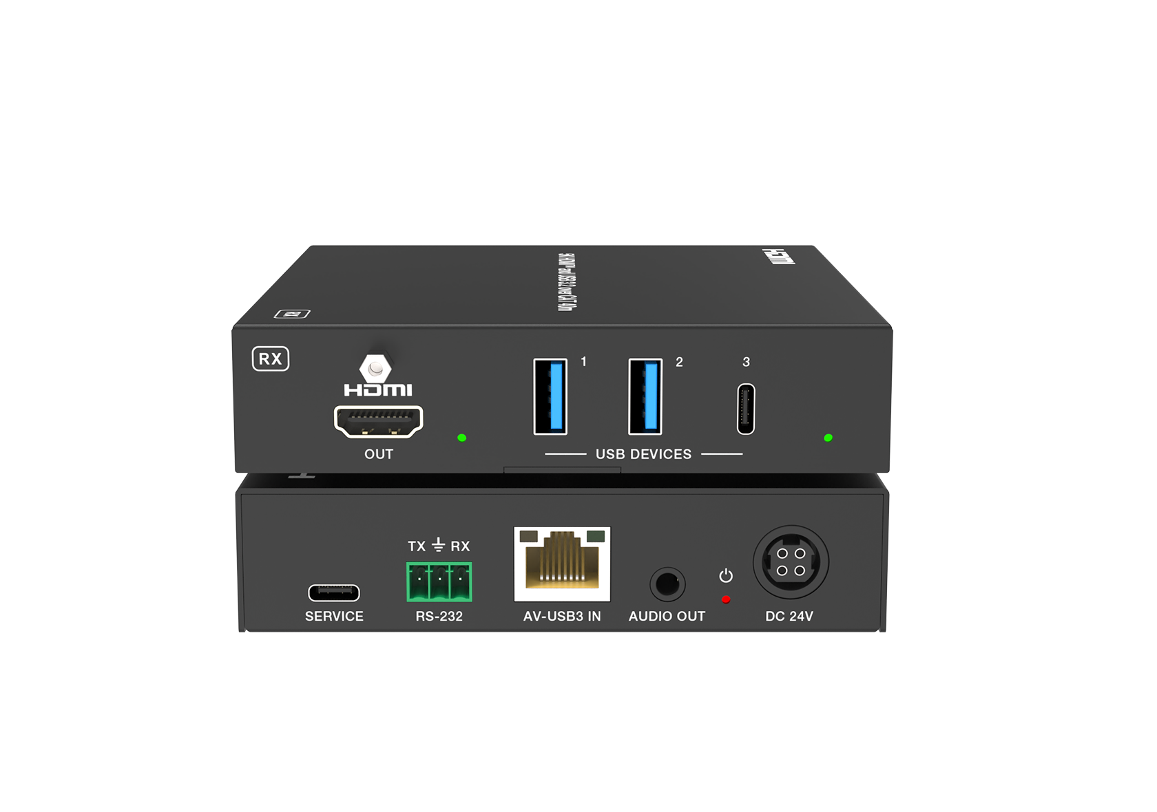 5K HDMI & USB 3.2 over CAT Receiver – 40m – Milivei MV-AVU405KH-RX