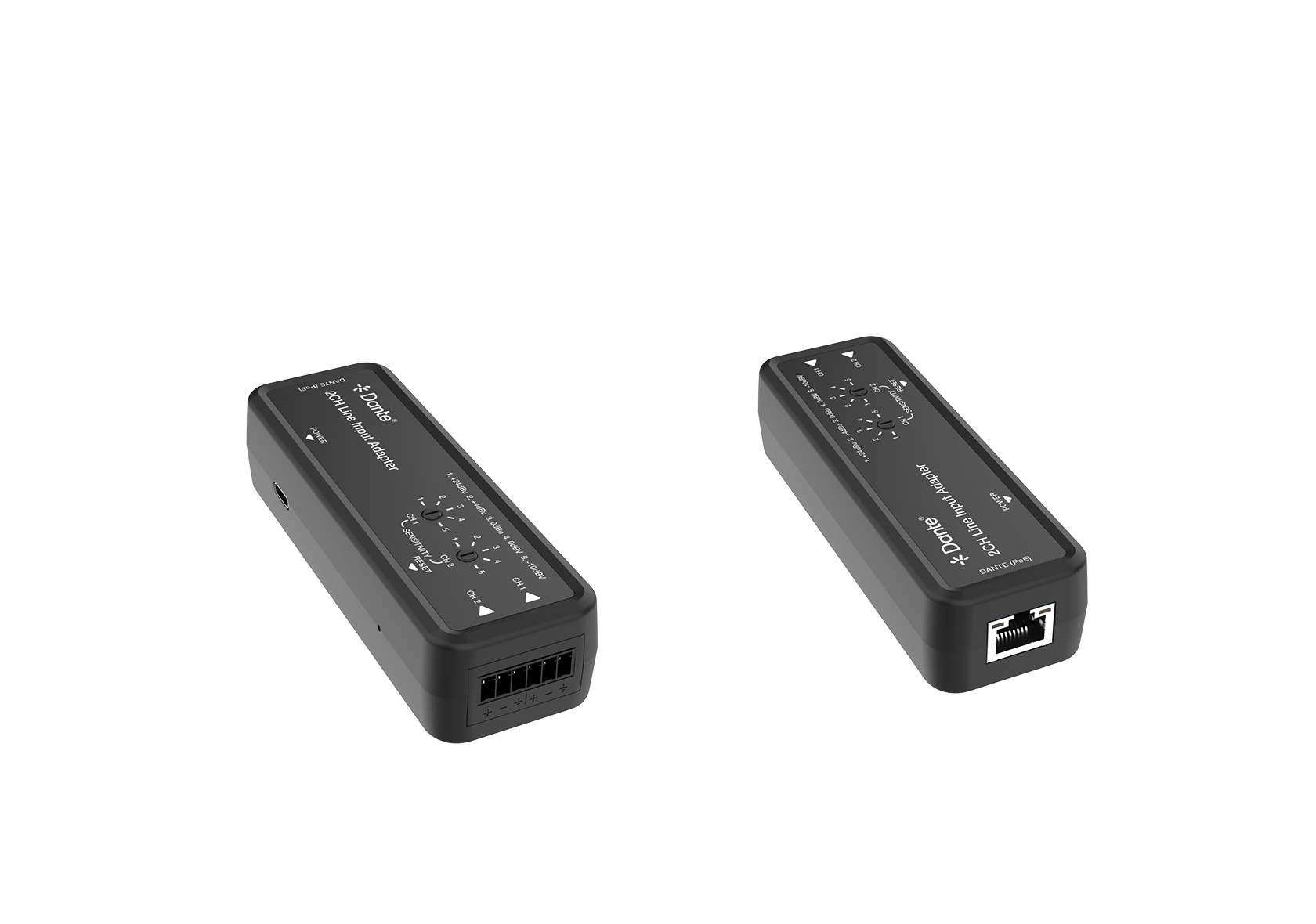 2-Channel Line Input to Dante Output Adapter – Milivei MV-DA2LI