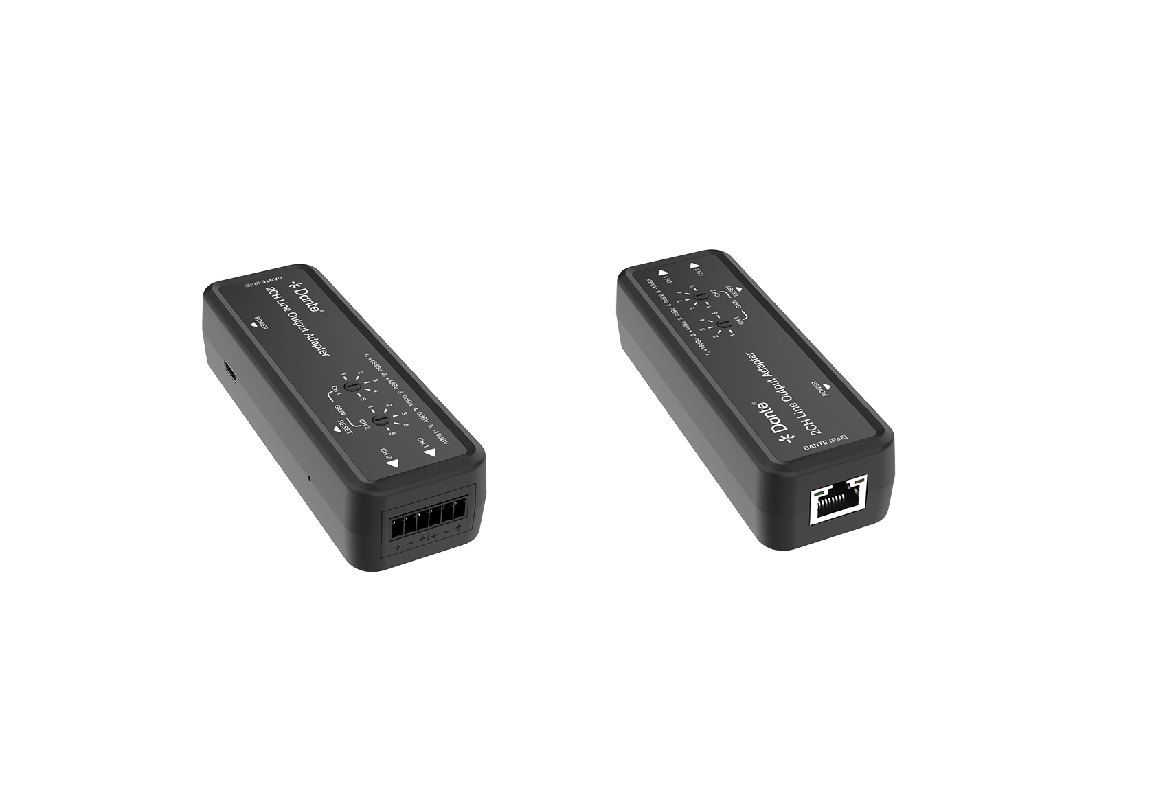 2-Channel Dante to Line Output Adapter – Milivei MV-DA2LO