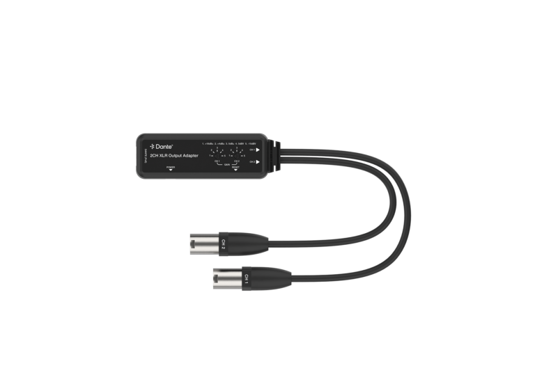 2-Channel Dante to XLR Output Adapter