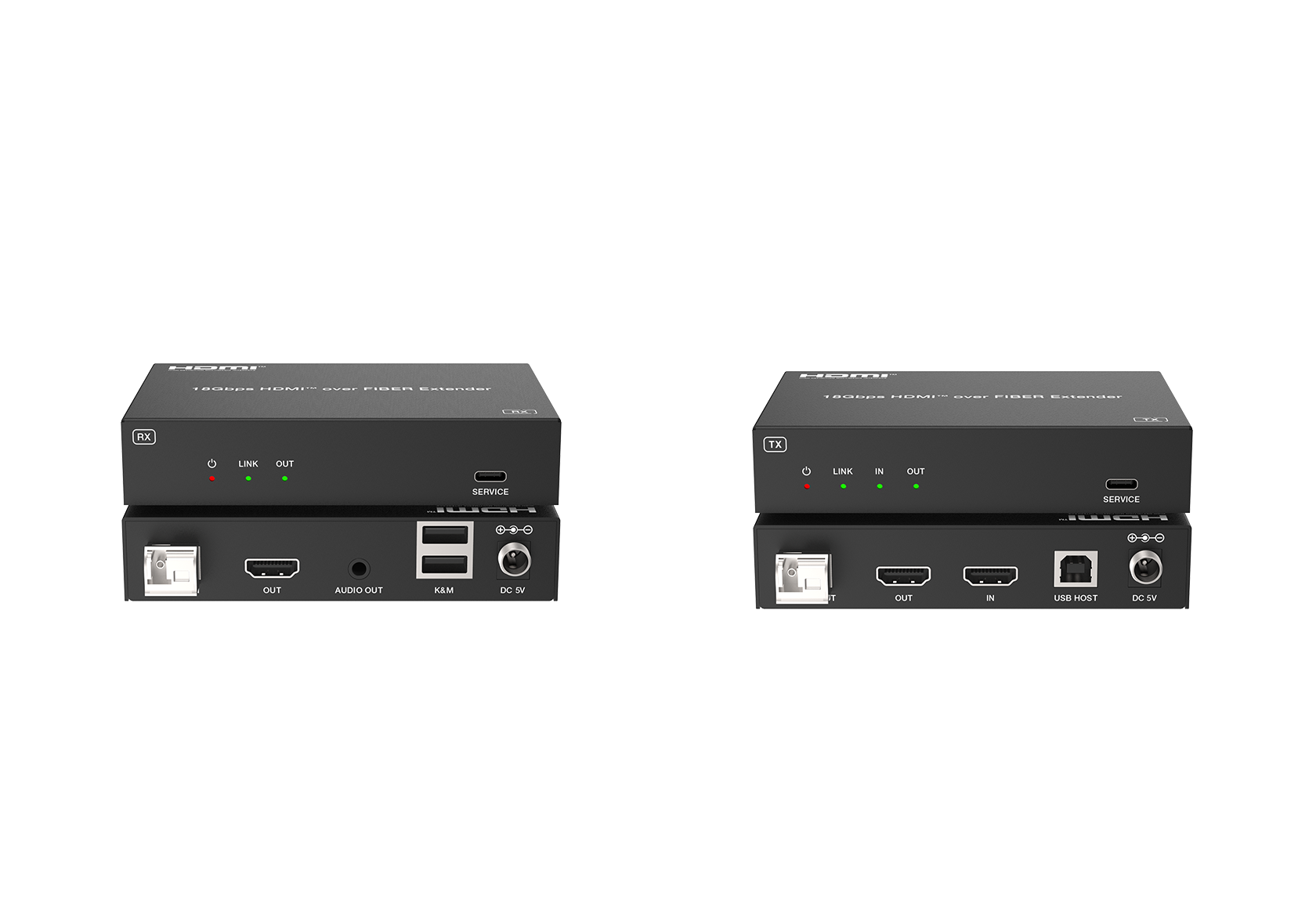 4K60 HDMI over Single Fiber Extender with KVM – Milivei MV-FXH4KK