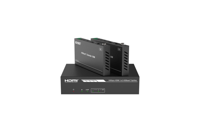 4K60 1×2 HDBaseT Extender Splitter – 120m