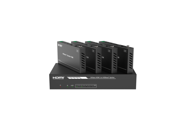 4K60 1×4 HDBaseT Extender Splitter – 120m
