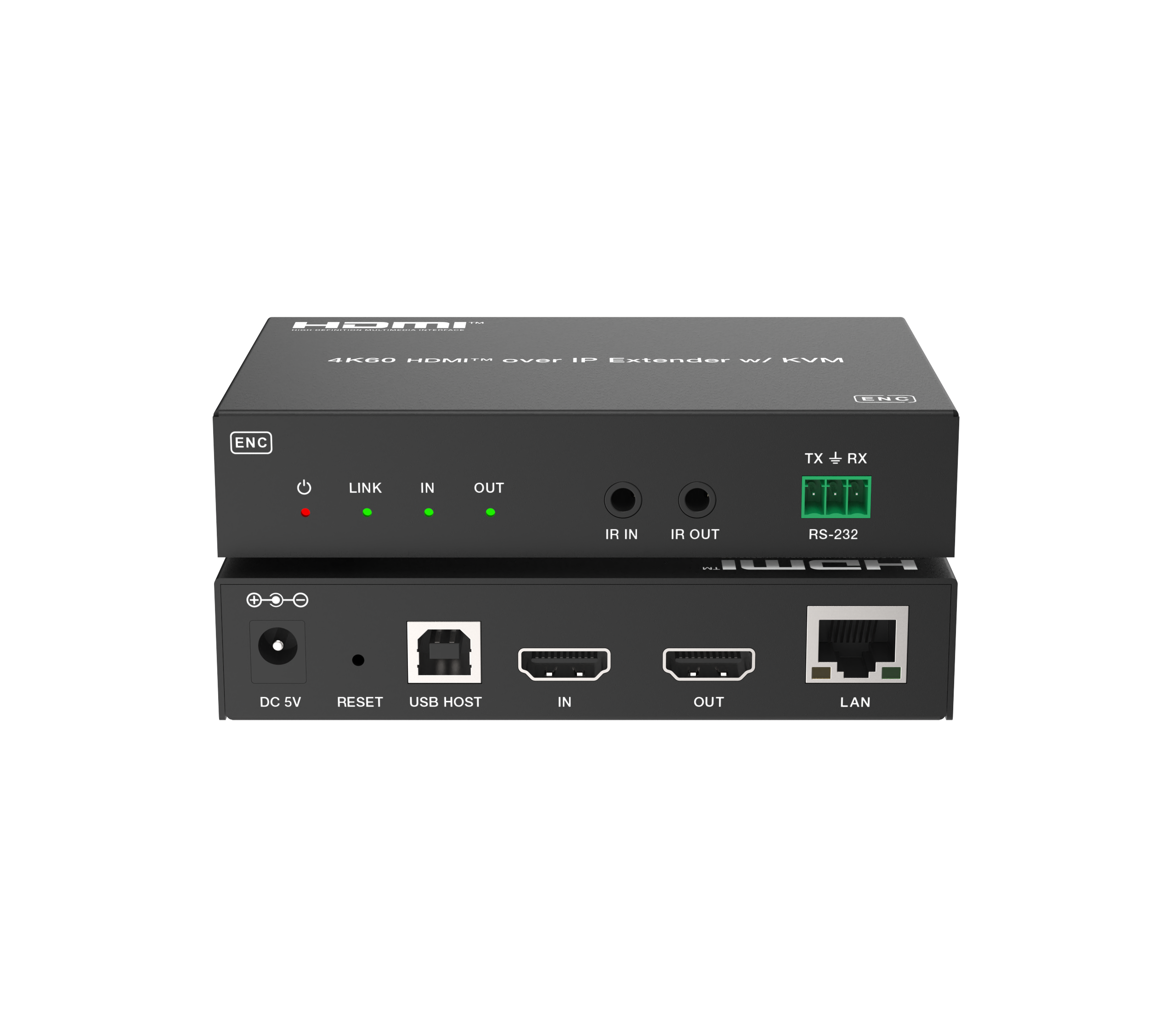 4K60 H.265 AV-over-IP Encoder with KVM – Milivei MV-IP4KKENC