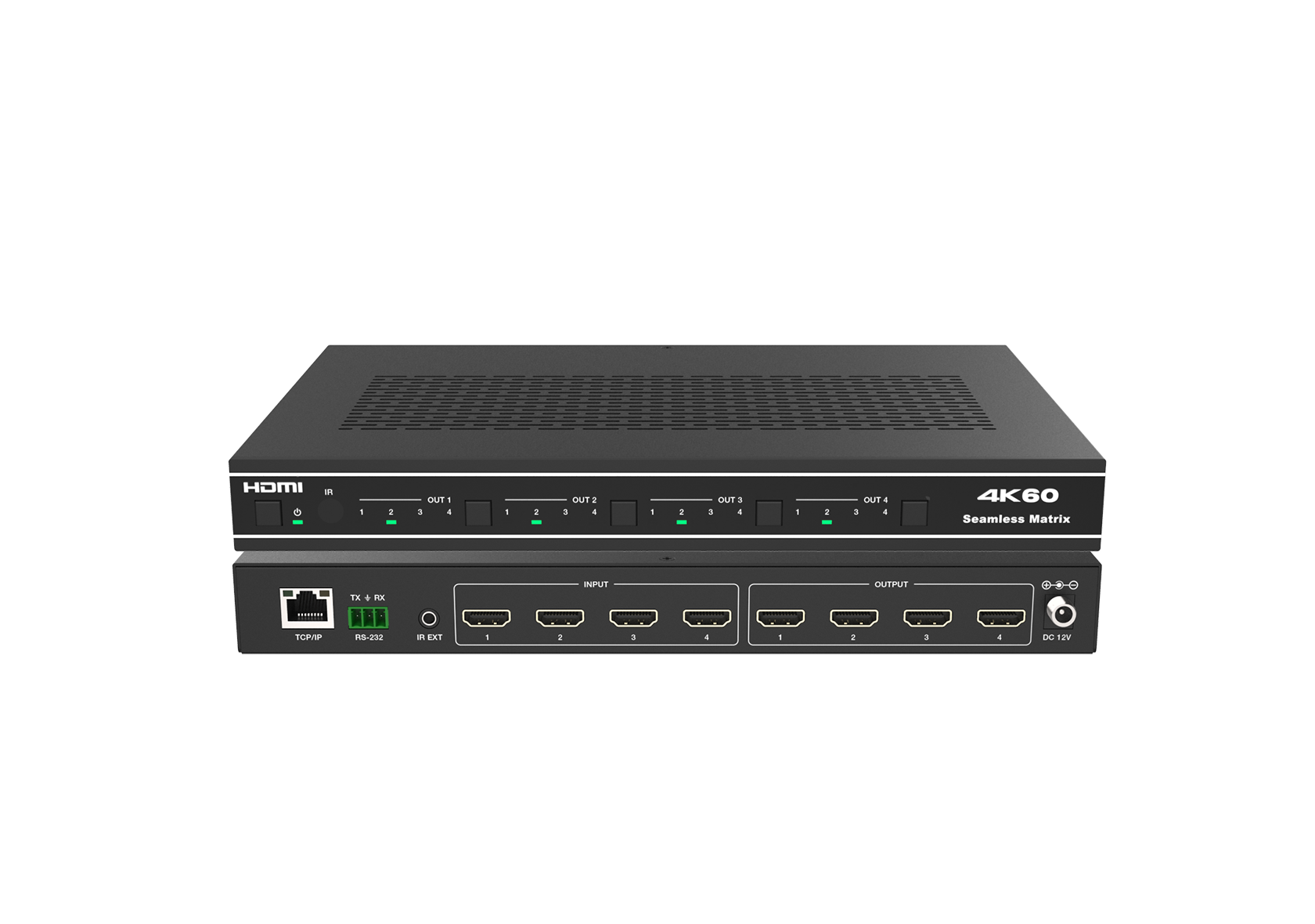 4K60 4×4 Seamless HDMI Matrix with Video Wall – Milivei MV-MX444KV