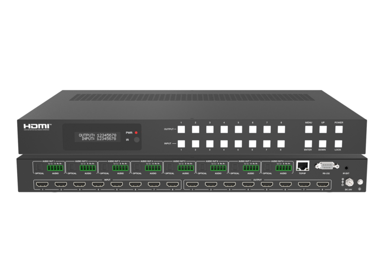 4K60 8×8 Seamless HDMI Matrix with Video Wall & Multiview