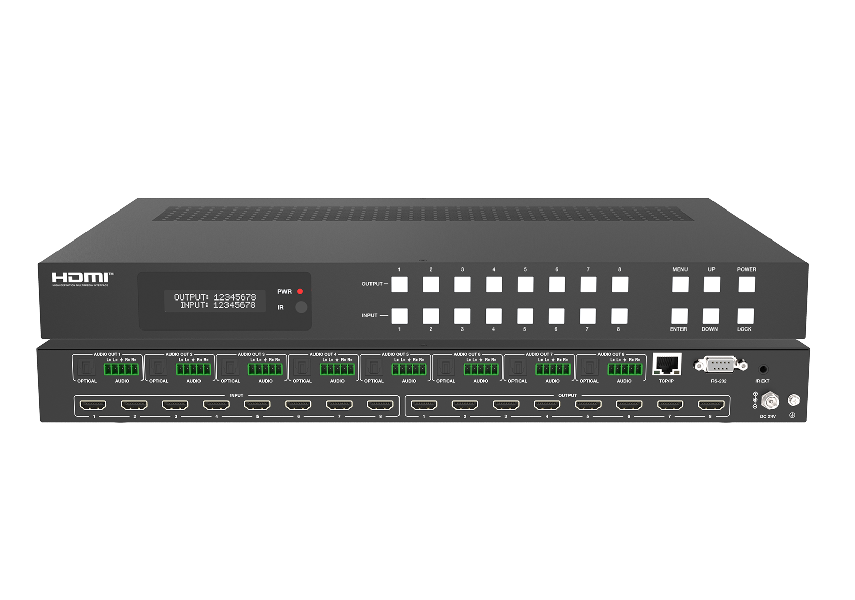 8×8 4K60 Seamless HDMI Matrix with Video Wall & Multiview – Milivei MV-MX884KVW