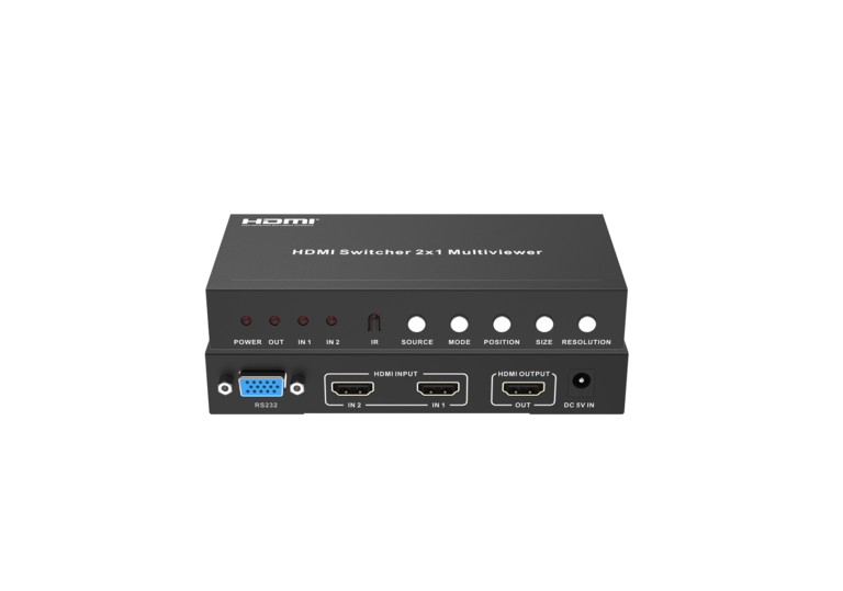 1080p 2×1 HDMI Multiviewer Switcher with PIP