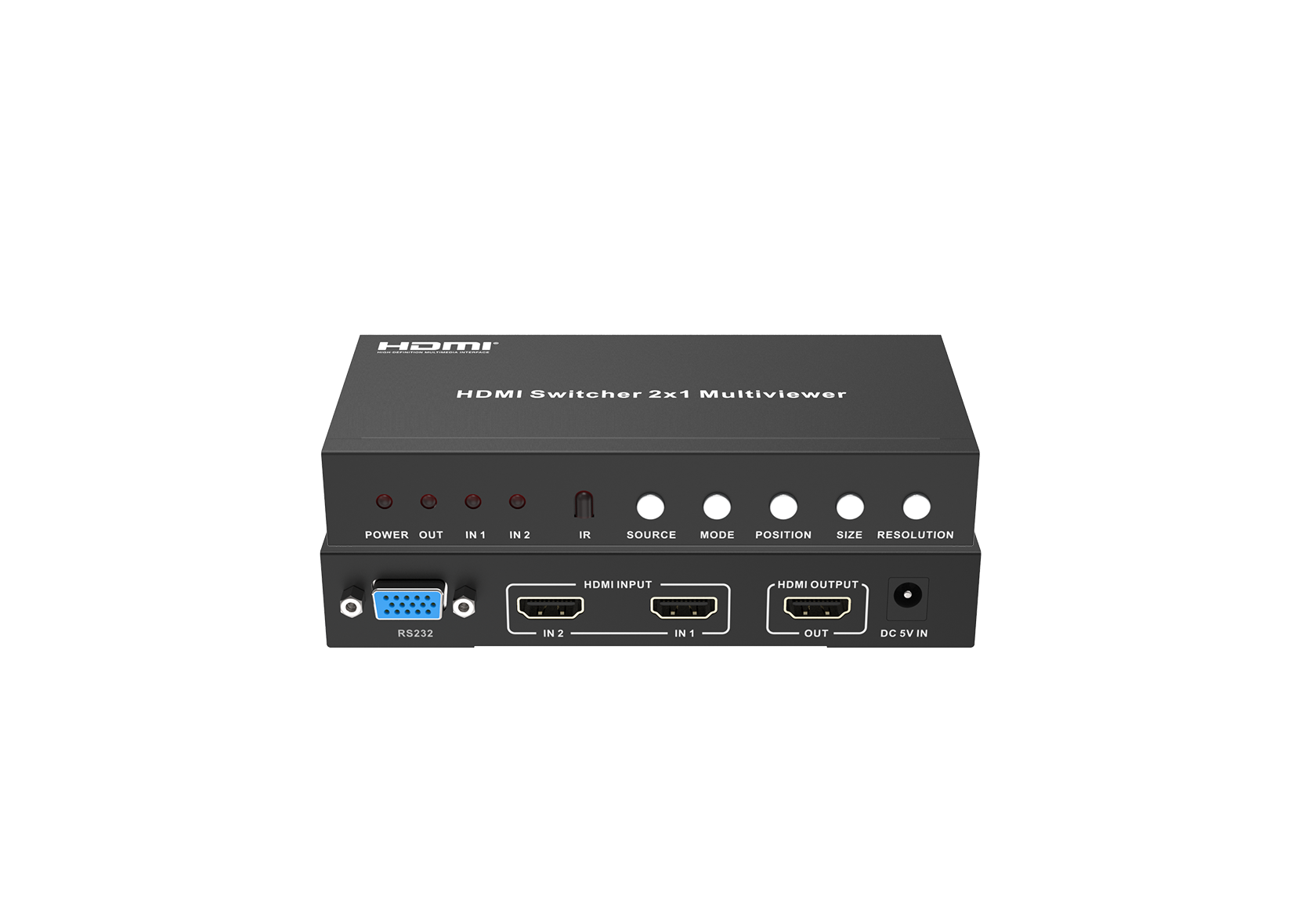1080p 2×1 HDMI Multi-Viewer Switcher – Milivei MV-SW21MV